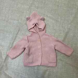 Baby Gap Pink Baby Bear Cardigan - 6-12 Months